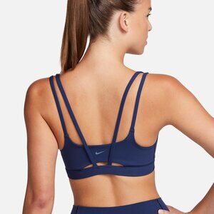 Nike Womens Zenvy Strappy Light Support Padded Sports Bra Small Navy Blue  fired